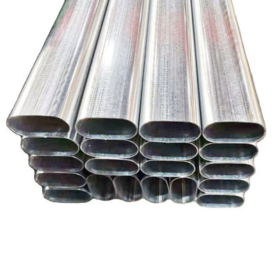Elliptical Black Flat Oval Steel Tube S235JR S275JR For Fluid Building