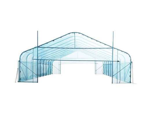 Factory Price  Find similar icon   certified High Tunnel Single-Span Agricultural Greenhouse Heavy Duty Hot Galvanized Steel Frame PE Cover